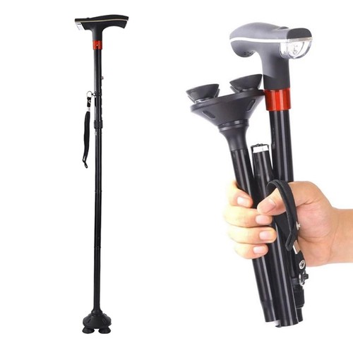 Canne pliante avec - , led