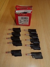 Lot de 10 fiches bananes noires LEGRAND 50026 16A 750V
