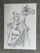 MITTON CHRONIQUES BARBARES EX-LIBRIS N/S 333 EX 21 x 30 EN PARFAIT ÉTAT