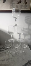6 Grand verres à Vin Rouge En cristal d'Arques modèle Matignon H 14 Cm