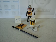 PLAYMOBIL vintage médiéval chevalier tambour drapeau cor  3332 3405 de 1976 #2