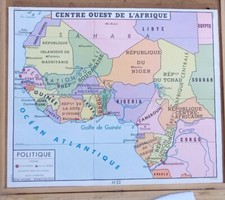 Affiche scolaire carte - affiche,
