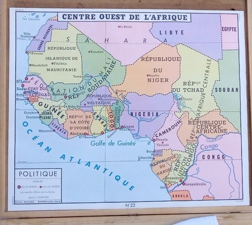 Affiche scolaire carte - affiche,
