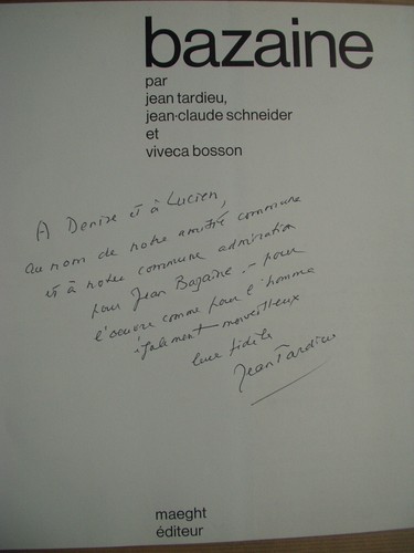Bazaine edit maeght - bazaine, ",