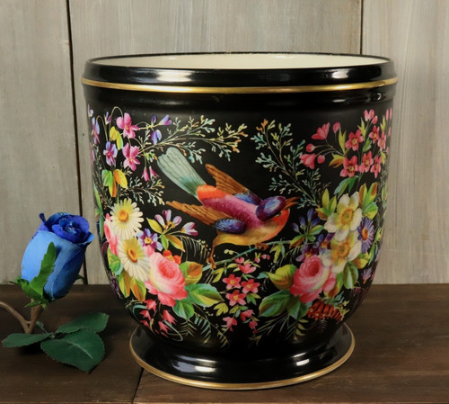 Ancien grand cache pot - pot, en