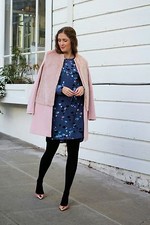 ZARA Pink Wool Combinaison Fur