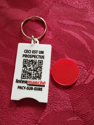 Porte clés jeton - porte, caddie