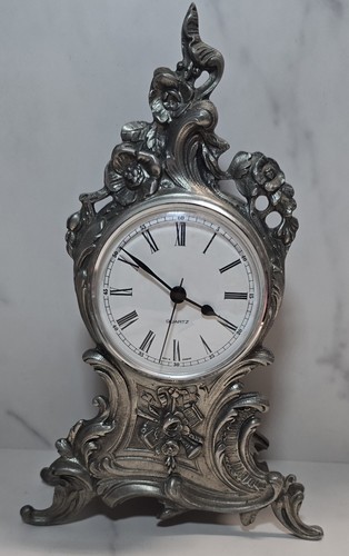 Horloge cheminée etain - de, en