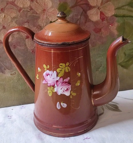 Ancienne cafetière tôle - ancienne,