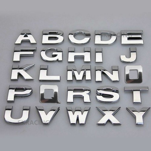 Car logo diy metallic - (a-z),