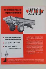 prospectus remorque épandeuse AVTO  matériel agricole tracteur brochure tractor