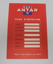 Fiche d'entretien ANTAR format