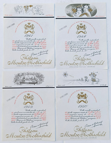 Lot étiquettes specimen vin - lot, 4