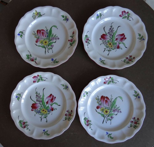 Assiettes plates demi - 4,
