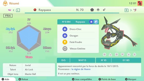 Rayquaza shiny évent - rayquaza,