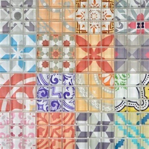 Mosaïque verre translucide