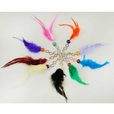 Plume trousseau clés,anneau