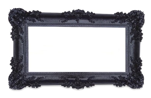 Miroir mur noir - noir, 96x57