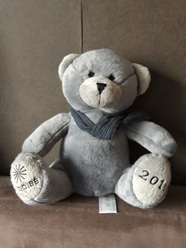 Peluche doudou ours gris - doudou,