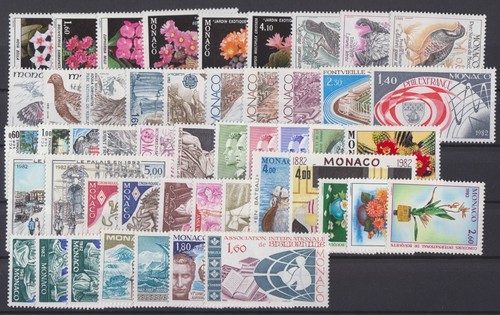 Timbres monaco neufs annee - monaco,