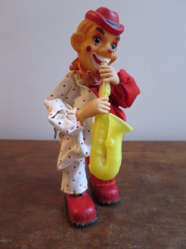 Jouet mécanique ancien clown - ,