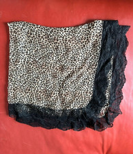 Foulard écharpe en soie léopard et dentelle THE KOOPLES