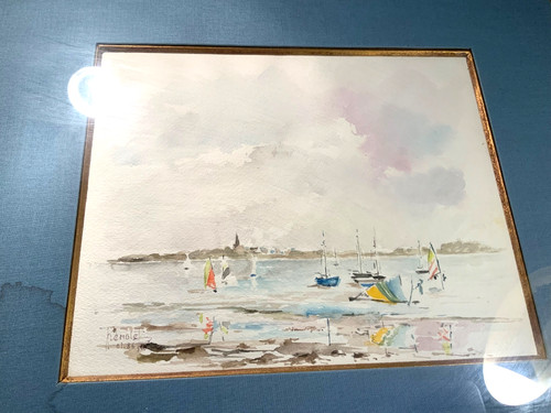 Aquarelle xxème paul - aquarelle, xxème,