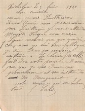 Facture   1920 A RICHELIEU