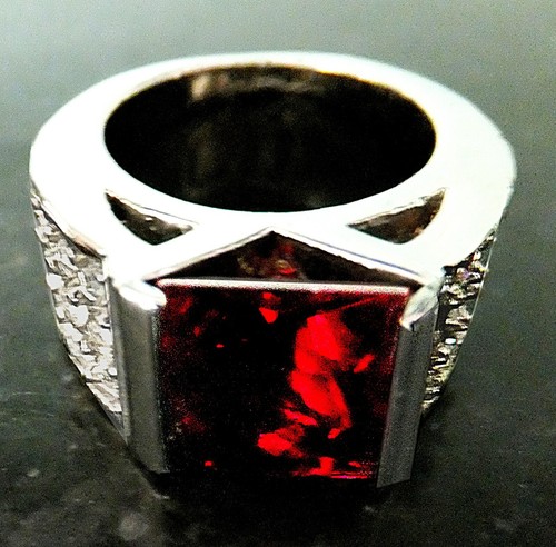 Bague pierre centrale sertie - centrale,