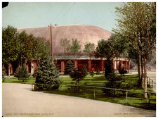 Utah, Salt Lake City, Tabernacle Exterior (with defect) Vintage photochrom print
