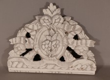 Fronton Louis XVI En Bois Sculpté Patiné, époque XIX ème