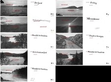 9 x photos cascade fjord près