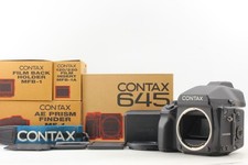 【NEUF EN BOITE】 CONTAX 645 AE Finder MF-1 MFB-1 120/220 Strap Film Back...