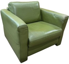 Fauteuil En Cuir Vintage Vert
