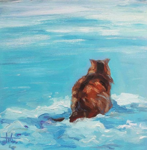 Peinture huile originale - peinture, à