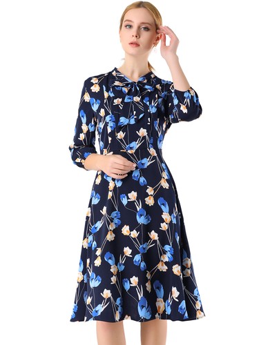 Femmes robe longue évasée - robe,