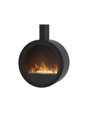 Incyrcle - Bio-Cheminée Suspendu Cheminée À Bioéthanol De Plafond Noir/Blanc