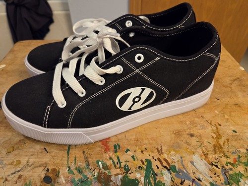 Heelys black white canvas - black, low