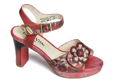 Sandale été cuir à talon