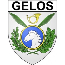 Gelos 64 ville Stickers blason