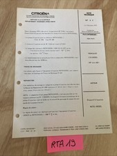 Citroën note technique 1975 C35 diesel nouvelle pompe roto-diesel