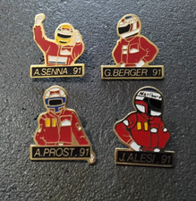 Pin’s Lot de 4 Sport Automobile Pilotes F1 Senna Berger Prost Alesi 91 (14)