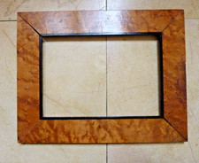 Cadre ancien XIXe bois précieux palissandre loupe   orientaliste chasse