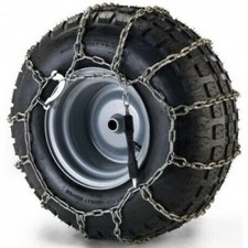 Paire Chaînes À Neige pour Roues Tracteur Tondeuse 18'' Original Castelgarden