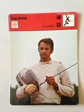 CARTE EDITIONS RENCONTRE 1978 / ESCRIME - LE SABRE - PAL GEREVICH