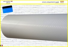 film vinyle carbone 3D blanc thermoformable sticker adhésif PRO 152cm x 60cm