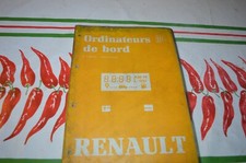 RENAULT Manuel de réparation ORDINATEUR DE BORD DE 1989