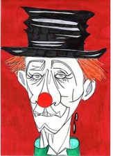 dessin au feutre et encre d'un