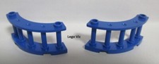 Lego 30056 x2 Fence Blue