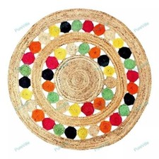 Tapis Indien Fait Main En Jute